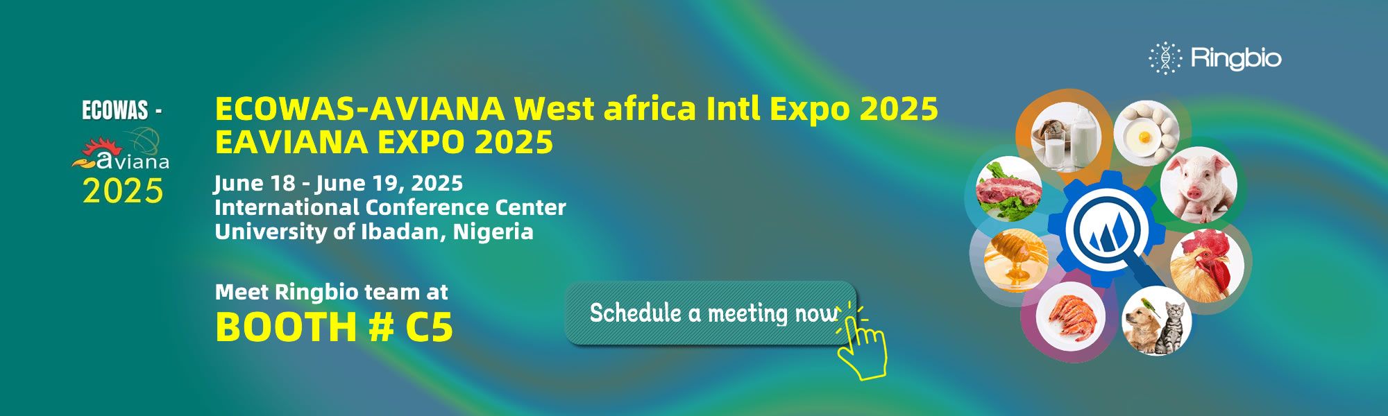 Invitation to ECOWAS AVIANA 2025 - Visit Ringbio at Booth C5
